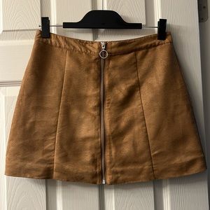 Soft, Caramel Mini Skirt